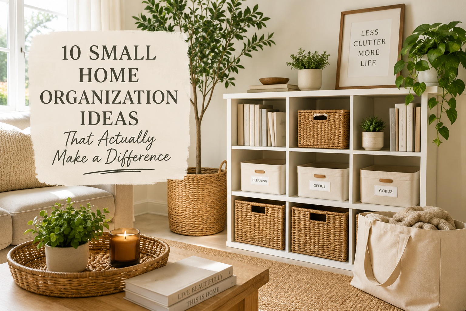 10 Small Home Organization Ideas That Actually Make a Difference